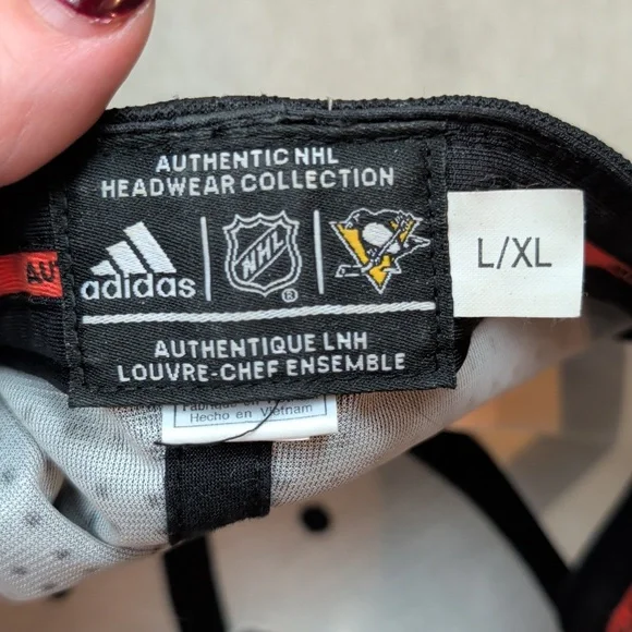 Adidas NHL Pittsburgh Penguins Baseball Cap Hat - Picture 7 of 7